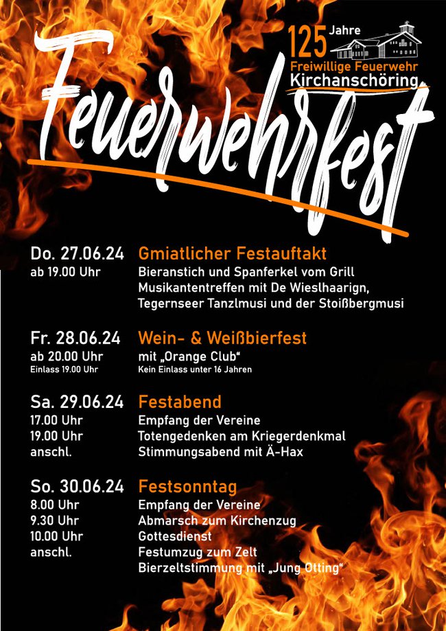 Feuerwehrfest 2024 FFW Kirchanschöring